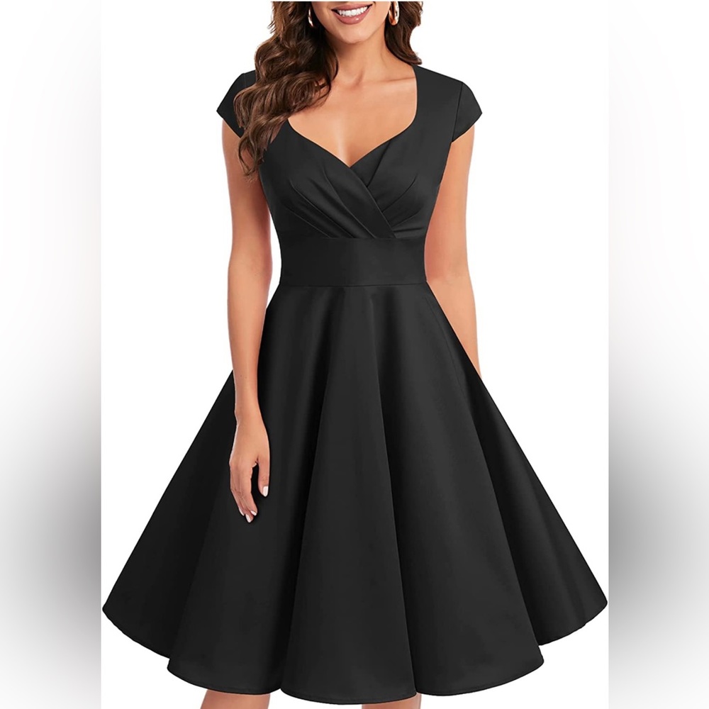 🆕 Women Short 1950s Retro Vintage Cocktail Party Swing Dresses